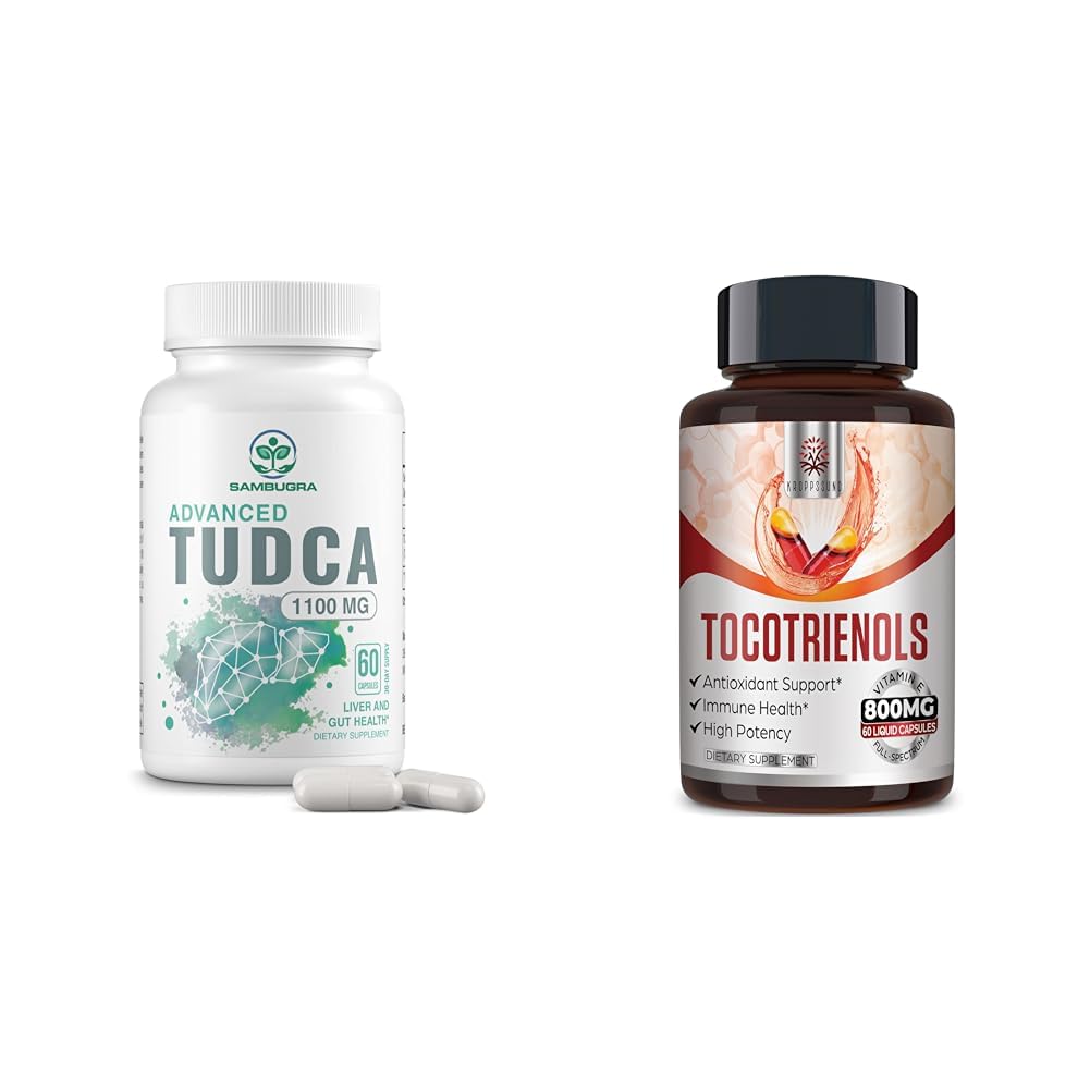 SambugraTUDCA Liver 1100mg and Tocotrienol 800mg Antioxidant Vitamin E Complex, 60 Capsules