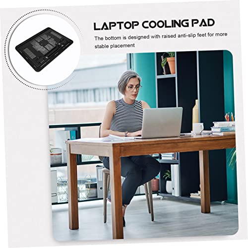 Base para portátil Happyyami ergonómica con ventilador y diseño antideslizante miniatura 5