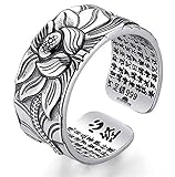Harmonie & Energie trae este budistas anillo de Sutra tibetano a su portador. Maravilloso hecho a mano como anillo para mujeres y hombres.