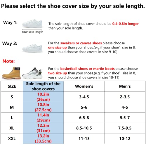 Tachitali Waterproof Rain Boot Shoe Covers With Reflector Men Women Rain Gear Reusable & Foldable Rain Boot Shoe Covers With Zipper, Non-Slip (Xl) #TOP1