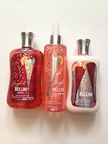 Bath & Body Works Jingle Bellini Shower Gel, Lotion & Shimmer Mist Trio