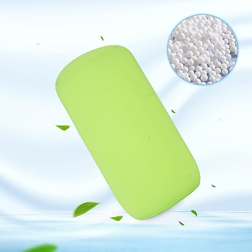 Miniatura 2 de EBTOOLS Cilindro de soporte de espalda inferior Microbead RollRound Neck PillowSmooth Soft Touch FabricTube Soporte cervical para viajes o en casa