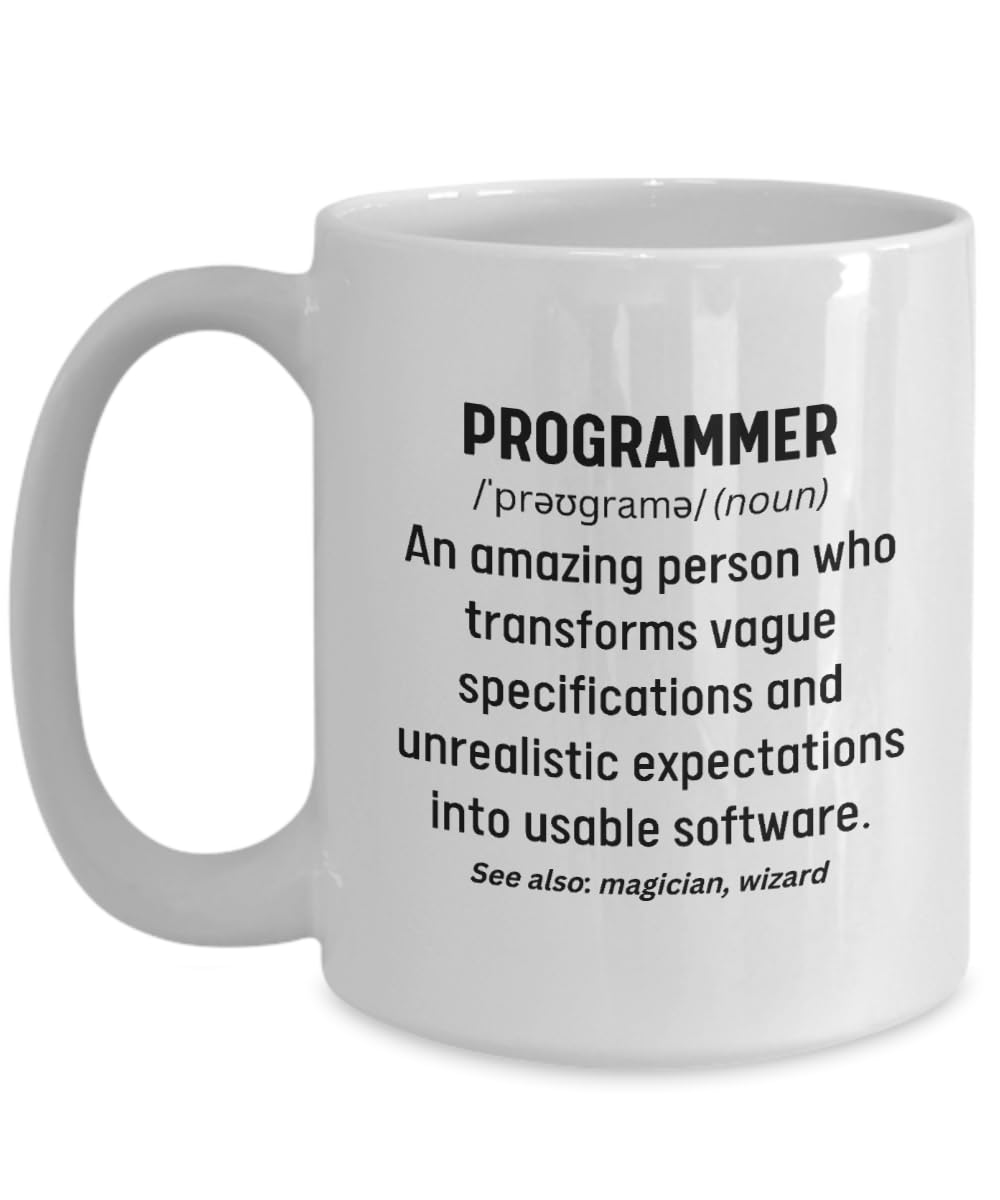 Programmer Mug, Funny Programming Definition ...