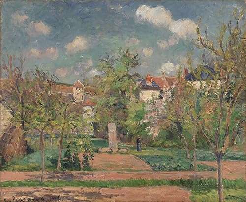 Impression d'affiches Pissarro Jardin en plein soleil pour salon lumineux et élégant