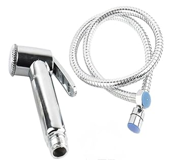 Infinite tech Stainless Steel Toilet Water Spray Pipe Flexible Soft Tube and ABS Material Gun only Hand Shower Health Faucet Jet Spray