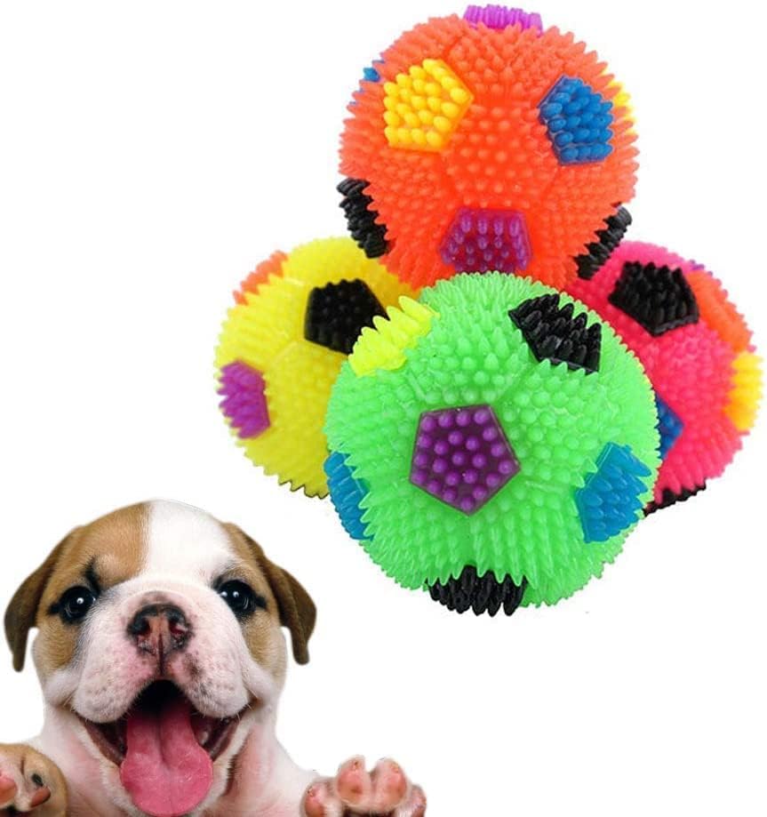 Woofy Light Up Dog Balls, Football Shape Natural Rubber Puppy Chew Squeaky Sound Flashing Design Toys for Dogs (Pack of 1) (B0CR1NBCKX) Amazon Price History, Amazon Price Tracker