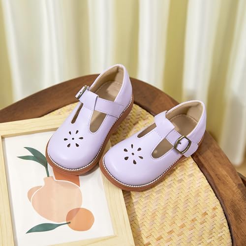 Image of Flaryzone Toddler Little Girl Mary Jane School Uniform Oxfords Flat Dress Shoes