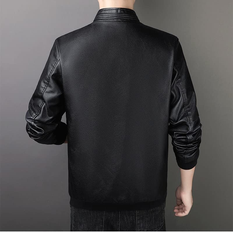 Amazon.com: YMGSCC Men's Leather Jacket Motorcycle Jacket Black