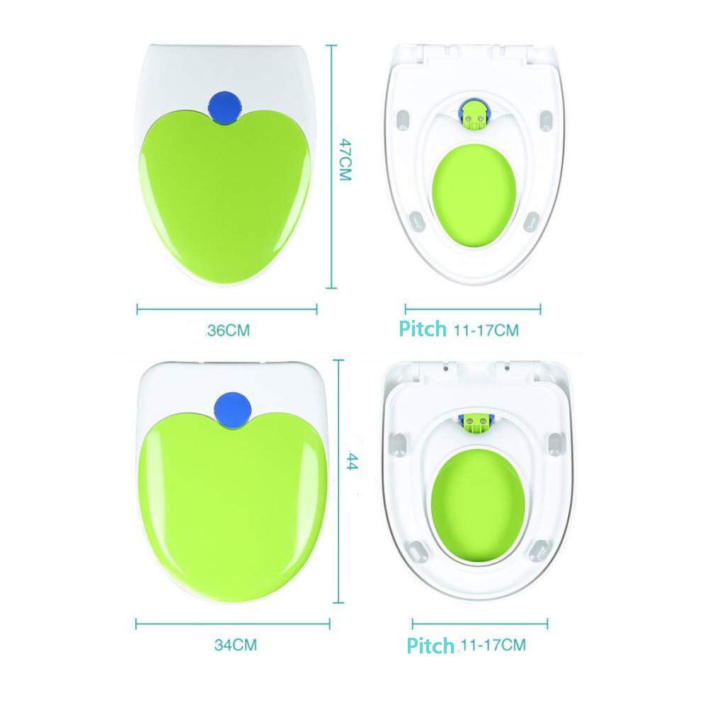 Tapa para WC, Tapa de Inodoro, Asiento para niños,Tapa Asientos para Inodoro Familiar con Asiento Reductor Infantil y Cierre Suave, función Easy-Clean