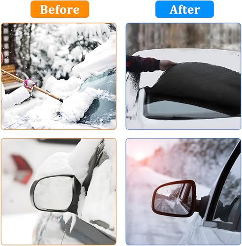 image for Gintenco Car Windshield Snow Cover, Frost Ice Windscreen Covers with M