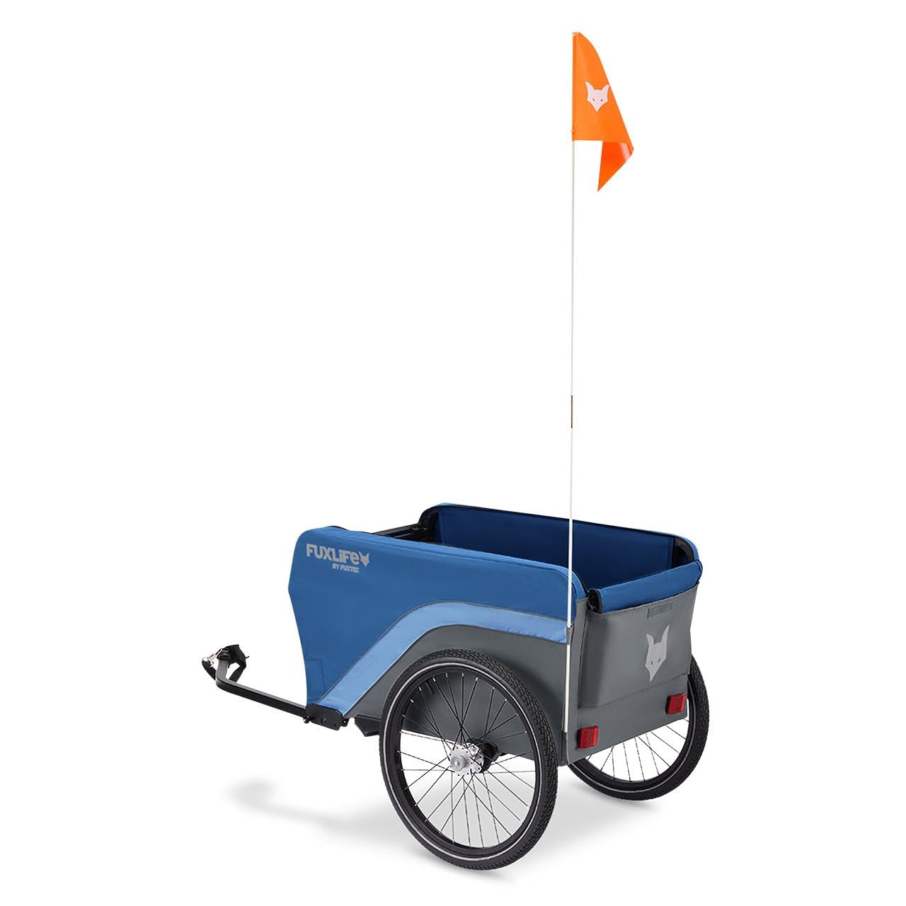 Rimorchio per bici FX-LA120 blu • 2 in 1 pieghevole • rimorchio cargo 120L con portata 47,8kg • volume di carico 120L • carretto per uso quotidiano