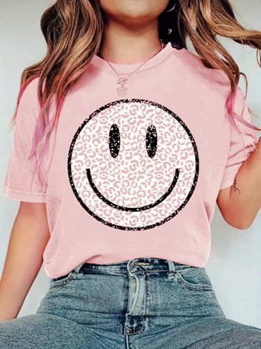 Image of SHENHE Girl's Summer Hawaiian Shirt Aloha Tropical Graphic Cute Crewneck Short Sleeve T Shirts Teen