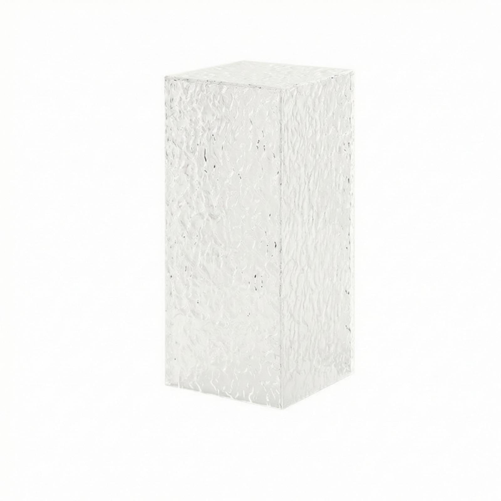 Dessert Display Pedestal Acrylic Buffet Table Elevators Textured Tabletop Food Riser for Caterers, Event Planners, Weddings, Afternoon Tea Clear Large-image-8