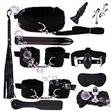 WreGmgg Schwarzes Multifunktionales 12-Teiliges Weiches Nylon Schlafzimmer Sportkombinationsset, Rollenspielset - D3