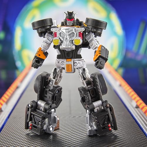 Image of Transformers Collaborative Hot Wheels x Bone Shaker, Deluxe Class 5-Inch Robot Action Figure Converts to Car, Car Toys for Ages 8+