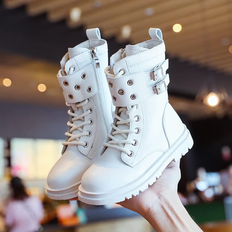 Mid-calf Girl Boots Stylish Punk Style Children Long Boots