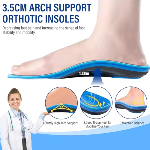 Plantillas ortopédicas para fascitis plantar con alto soporte de arco XS miniatura 2