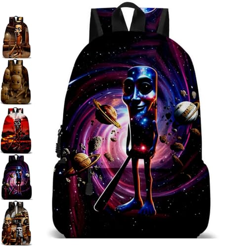 Tungtungtung Backpack, Tung Tung Tung Sahur Bag, Large Capacity Cartoon Anime Backpack, Creative School Backpack Wear-Resistant for Kids and Adults, 04, L Tungtungtung Backpack, Tung Tung Tung Sahur Bag, Large Capacity Cartoon Anime Backpack, Creative School Backpack Wear-Resistant for Kids and Adults, 04, L
