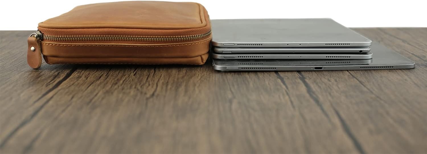 Personalized Leather Electronics Accessories Case,Customized Travel Organizer Bag for Electronic,Multi-function Carry-On Storage Bag for USB Data Cable,Chargers,Ear-ph Wire