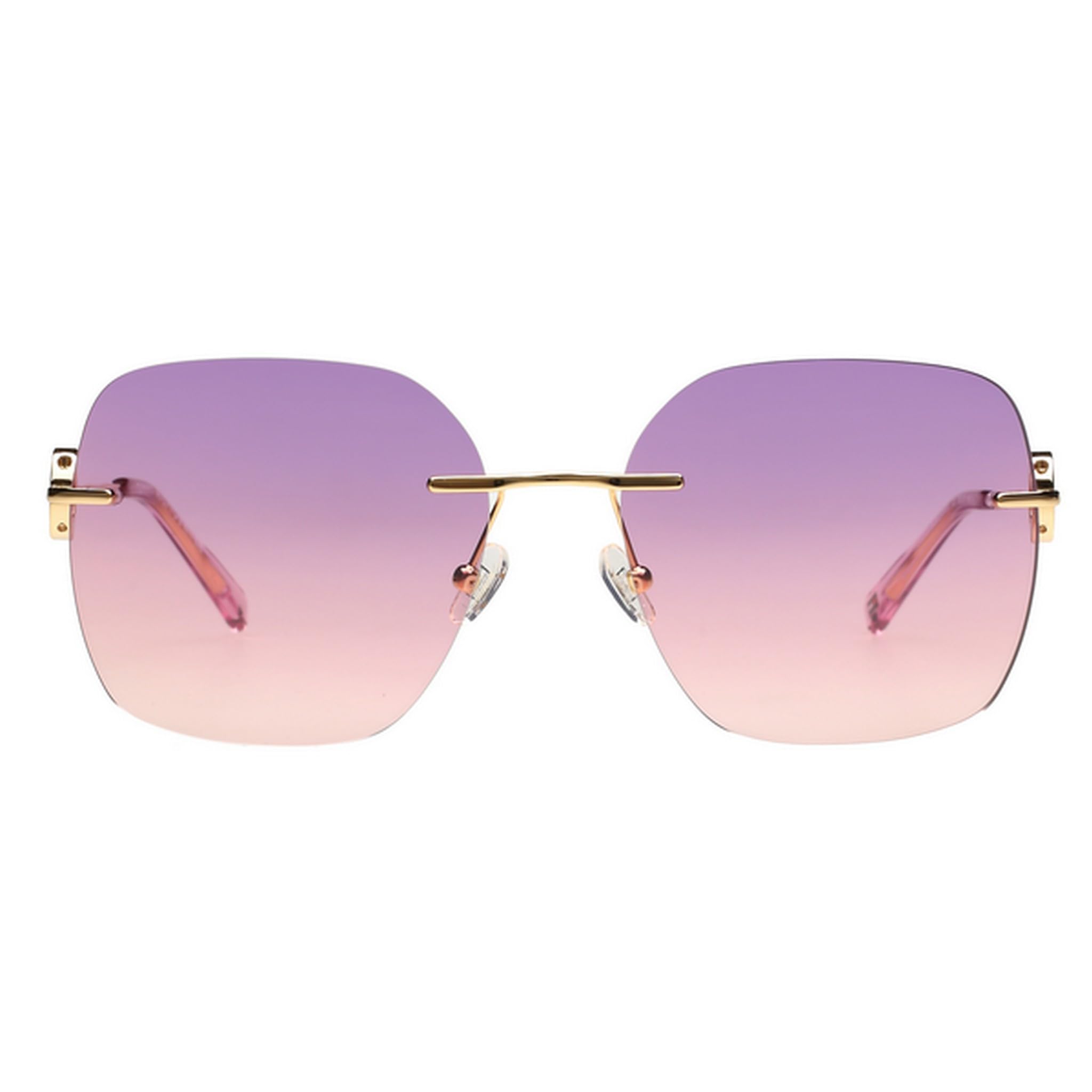 Square 100% UV Protection Puplish Pink Sunglasses For Women - TH 2650 C3-21 S-image-48
