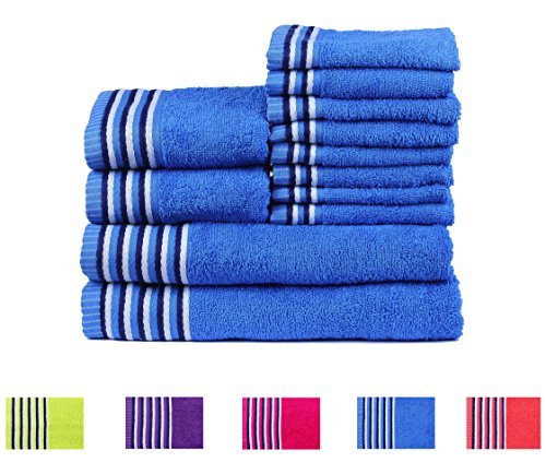 Trident, set di asciugamani dai colori neon, 10