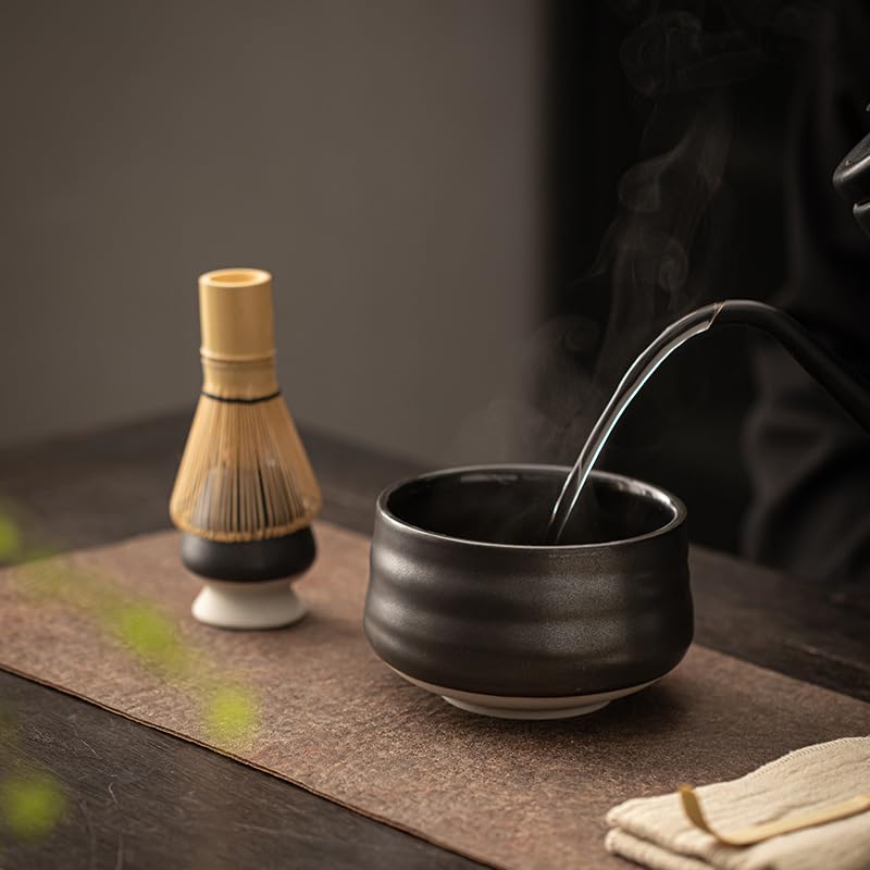 Trzepaczka Matcha, 100 pałeczek bambusowych, podwozie do przygotowywania herbaty matcha, miotła bambusowa, do proszku matcha, trzepaczka do przygotowywania herbaty