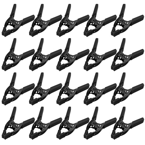 20-Piece 4-inch Spring Clamps for Woodworking/Backdrop Stand/Pool Cover/Tarp Clamps Heavy Duty Clips Spring Clips Metal Clamp Large Heavy Duty Clamps