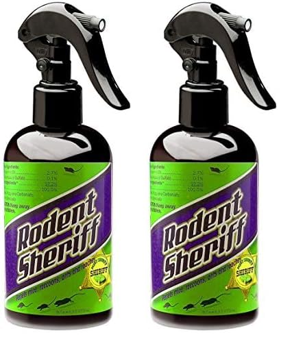 Rodent SheriffPeppermint Oil Repellent | Fast Acting Pest Control Spray | Repels Mice, Racoons, Ants, and More (Pack of 2)