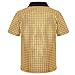 SIZGAROOT 70s Outfits for Boys Disco Costume Kids Halloween Party Dress Up (Gold, 5-7 Years)