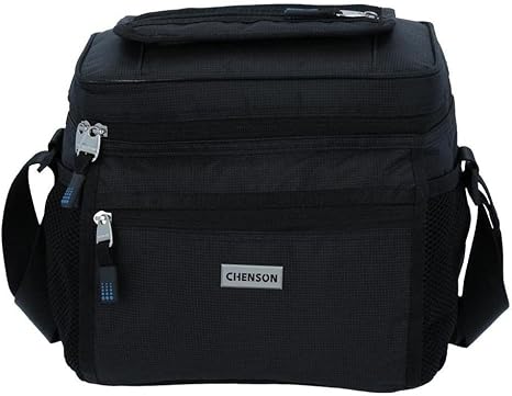 LONCHERA DE CABALLERO NEGRO CHENSON PRO TRAVEL OBLE : Amazon.com.mx: Hogar  y Cocina