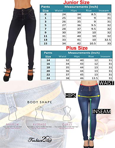 Colombian Design High Waist Butt Lift Levanta Cola Skinny Jeans Plus & Junior #TOP6