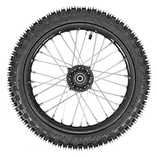 Trkimal Front 60/100-14 Tire Wheel Rim With 12mm Bearing For Dirt Pit Bike (60/100-14(12mm inner bearing))
