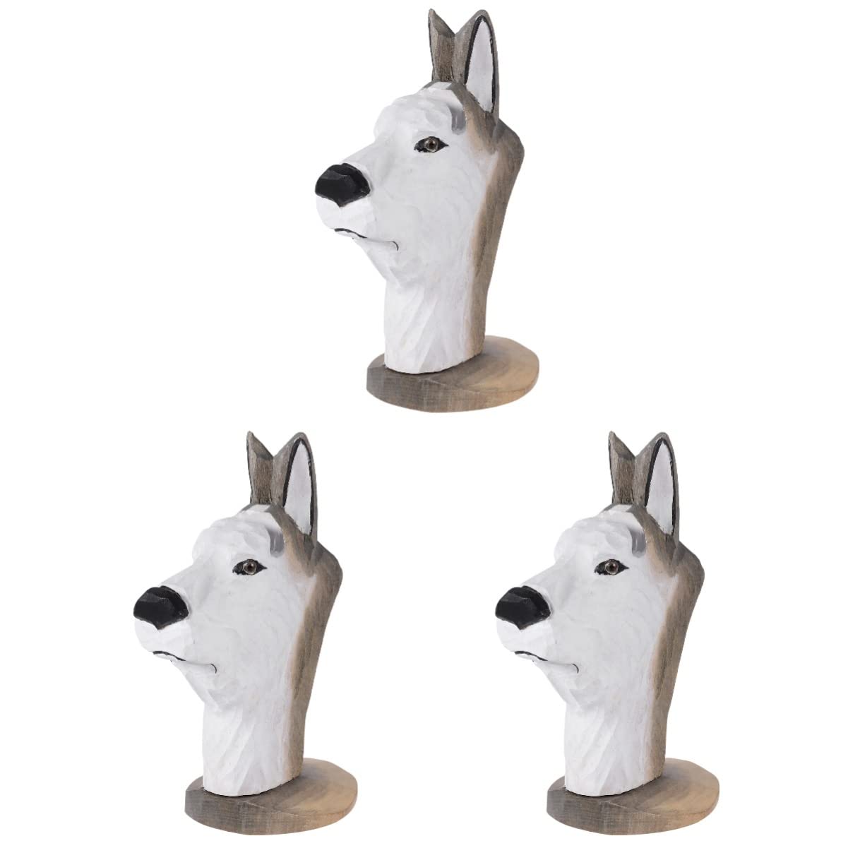 NUOBESTY 3 Pièces Monture De Lunettes En Bois Porte-lunettes Pour Animaux Support De Lunettes En Bois Présentoir De Lunettes De Soleil Porte-lunettes Animaux Chien Décor Boisé Bureau Cadre