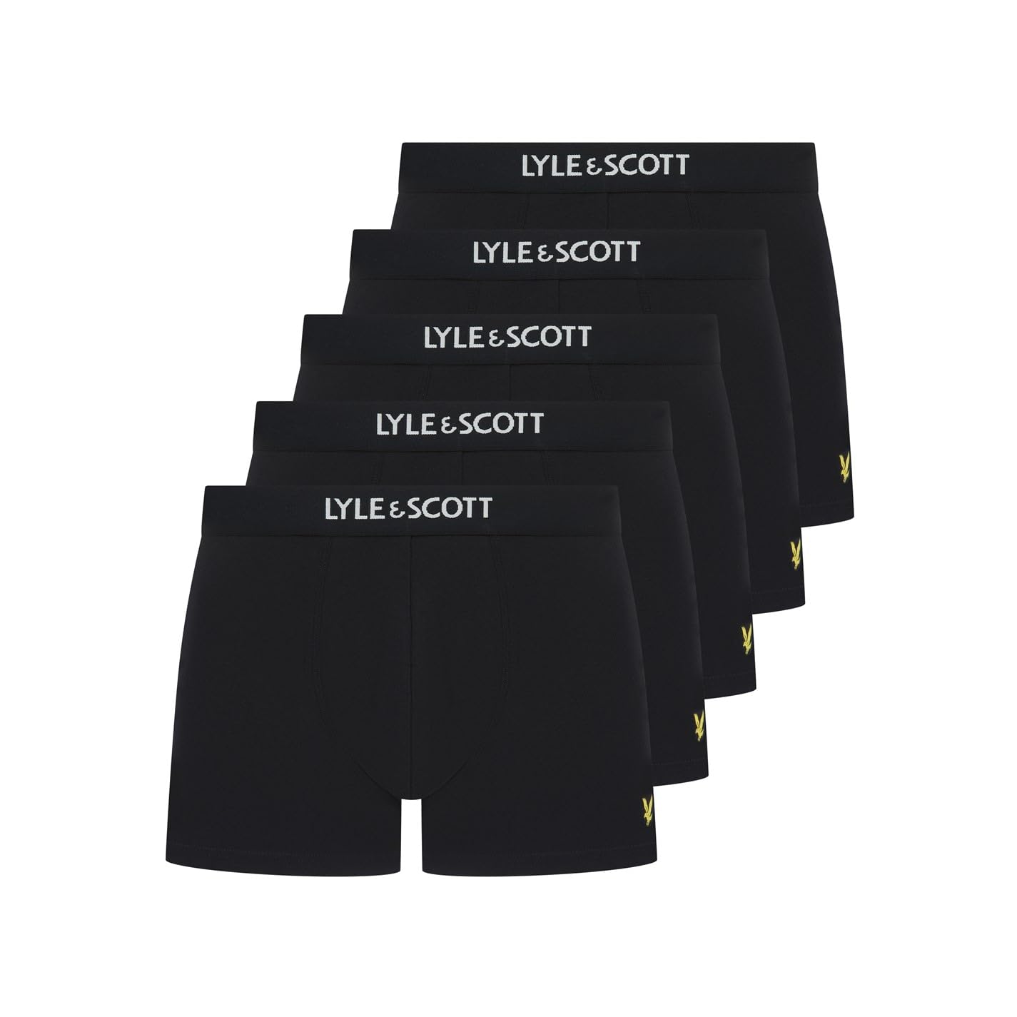 Lyle & Scott Mens Henrick 5 Pack Boxers Black S