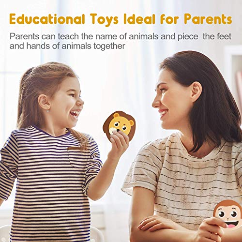 image for HEMRLY Kids Magnets Puzzle Toys Games for Preschool, Animals Jigsaw fo