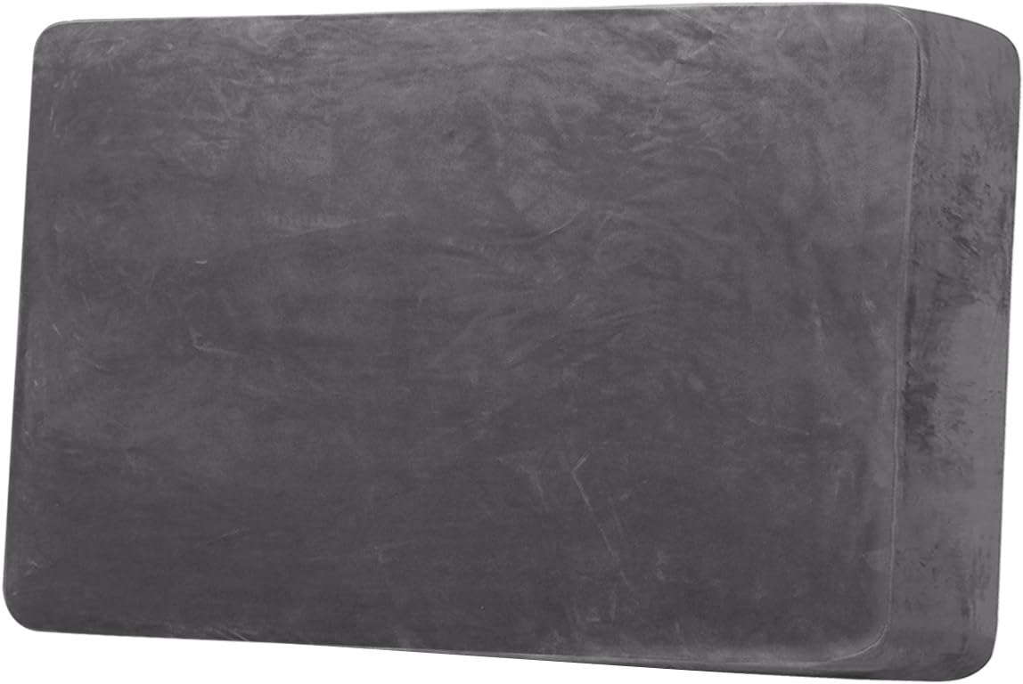 LINGKY Sofa Seat Cushion Cover, Sofa Cushion Slipcovers Stretch Velvet, Universal Non-Slip Couch Cushion Covers Replacement for Individual Furniture Protector (Gray,2 Seater)