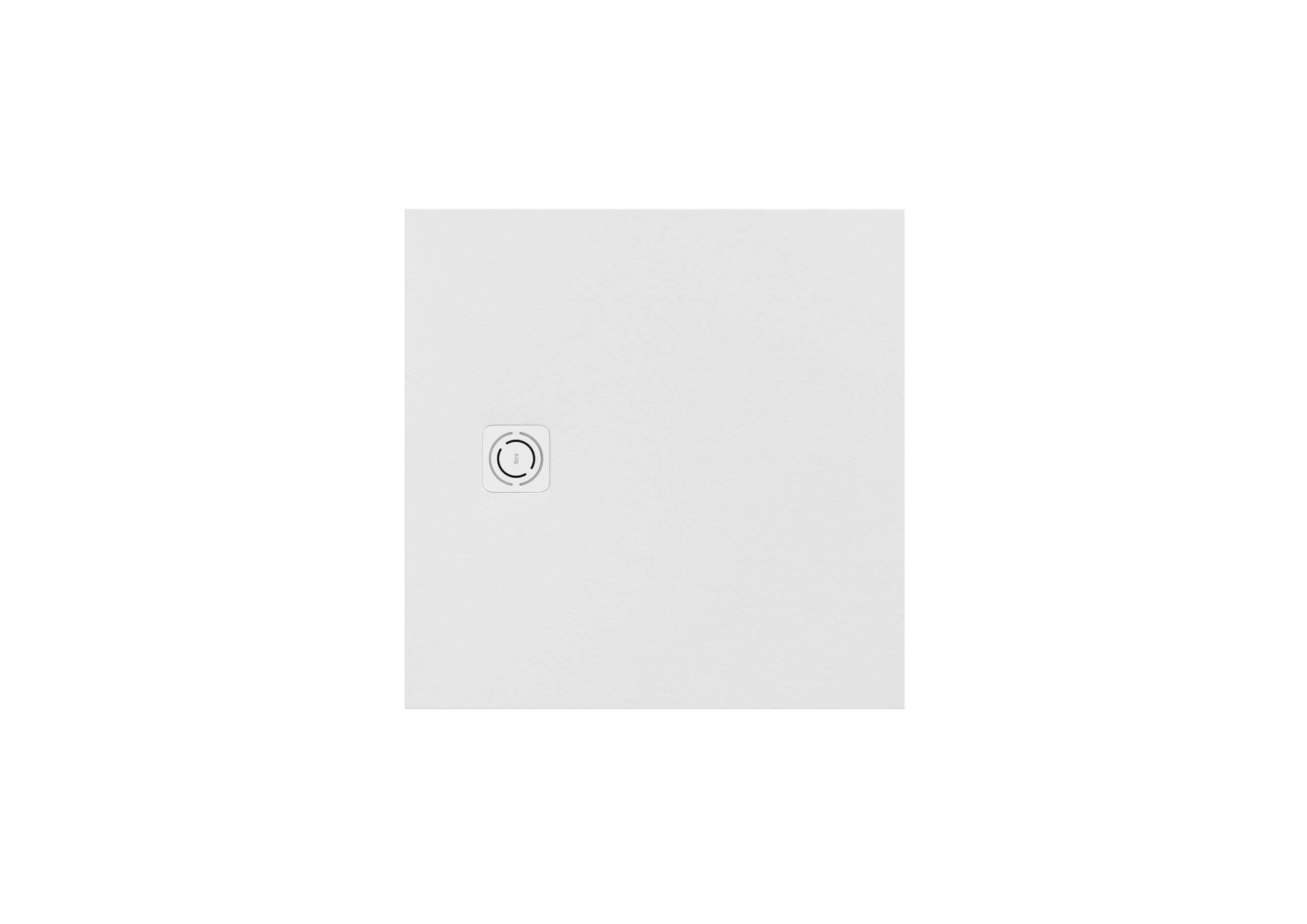 Roca APA0138438401100 - Plato de ducha extraplano de STONEX® TERRAN SQUARE, medidas 90 x 90 x 2,8 cm, color blanco textura grava