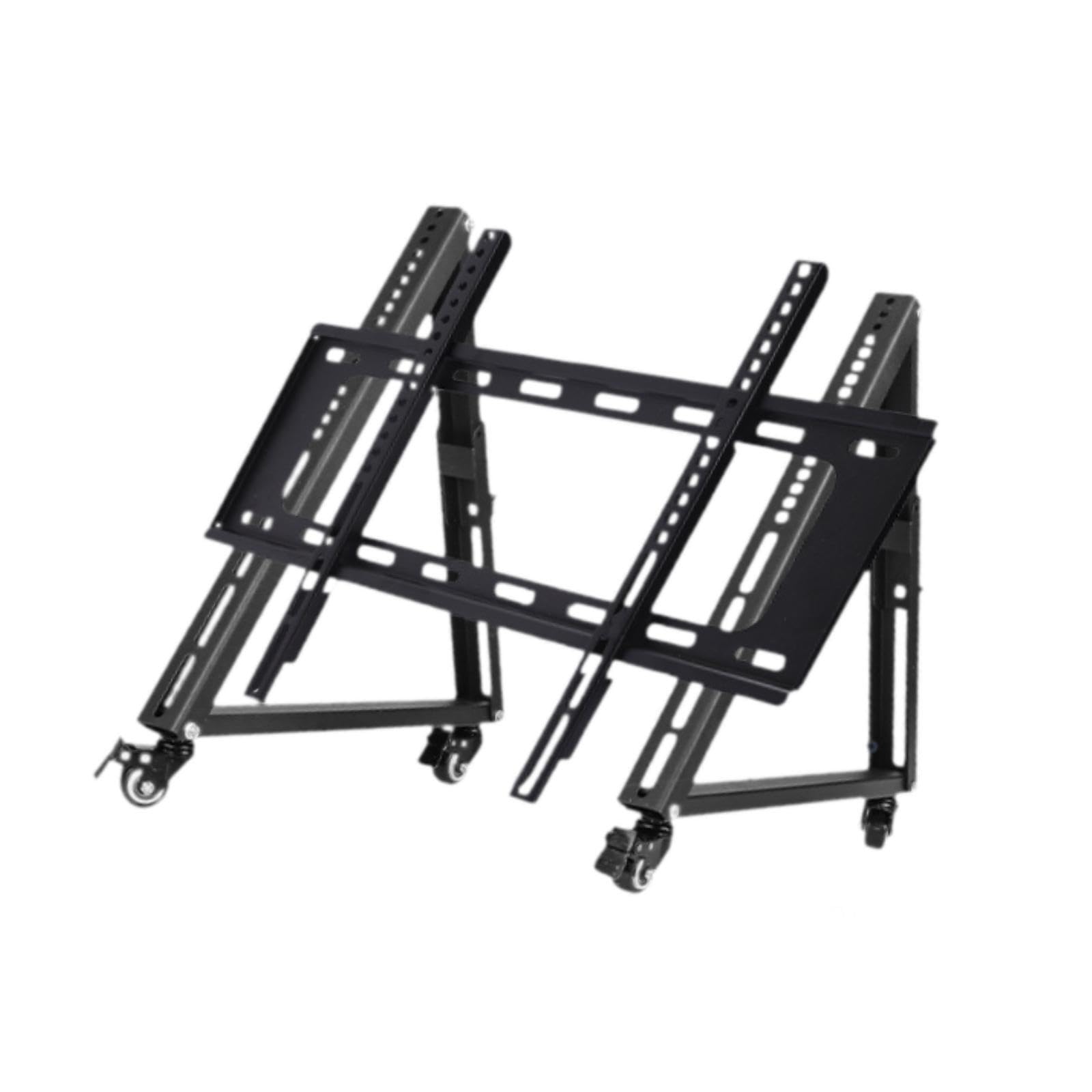 Support TV Roulant réglable avec roulettes Profil Bas pour Une visualisation optimale Support TV Mobile Robuste pour Le Divertissement à Domicile Convient aux écrans Larges Solution d'affichage