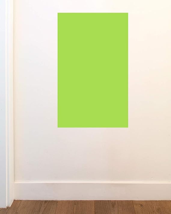 The Not Whiteboard Dry Erase Removable Wall Decal | Colorful Whiteboard Alternative | 16 x 26 inches by BLIK Surface Graphics (Kiwi)