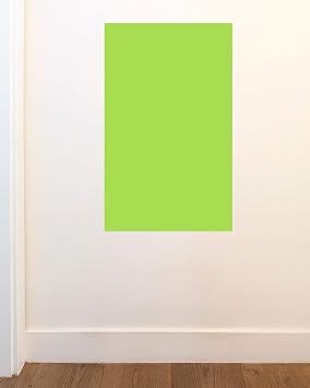 The Not Whiteboard Dry Erase Removable Wall Decal | Colorful Whiteboard Alternative | 16 x 26 inches by BLIK Surface Graphics (Kiwi)