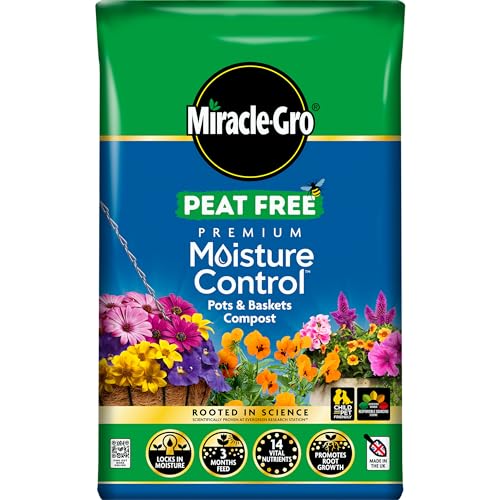 Miracle-Gro PEAT FREE Premium Moisture Control Compost 40 Litres Brown