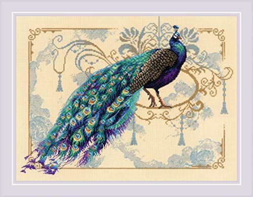 Image of RIOLIS - Eastern Fairy Tale 2099, Animals Cross Stitch Kits 15 inchx11, Cross Stitch Kits for Beginners & Advanced, Crossstitching Kit Adult, Embroidery Counted Stitching Kit