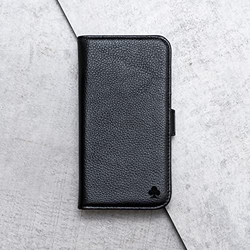 PORTER RILEY Skórzane etui do Samsung Galaxy S24 FE. Wysokiej jakości etui z prawdziwej skóry / portfel/pokrowiec (czysta czerń)