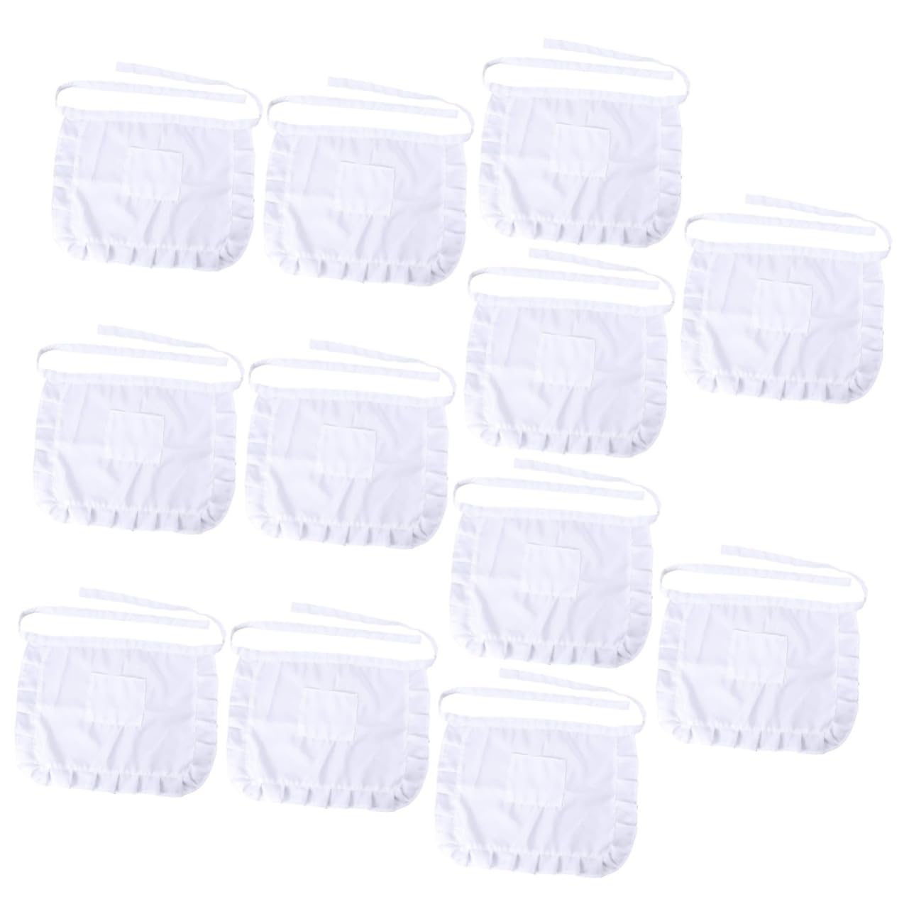 LIFKOME Delantal De Cintura Corta Con Bolsillos Delantal De Sirvienta Para Mujer es Para Asar Medio Unisex Traje es Con Bolsillos Disfraces