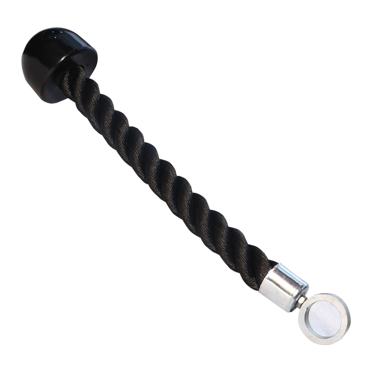 USI UNIVERSAL Cable Machine Attachment LAT Pulldown Attachments Home Gym Triceps Pull Down Attachment Cable Machine Equipments for Home Gym (Black- Single Tricep Rope)