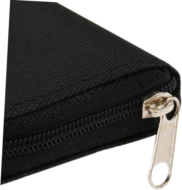 Portable Slot Memory Card Holder Case Water-Resistant Storage Pouch for and Cards Design Compact Black