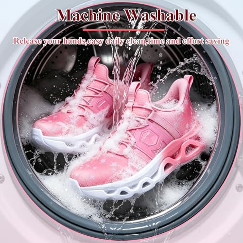 Image of VITUOFLY Boys Girls Sneakers Kids Mesh Lightweight Running Tennis Shoes