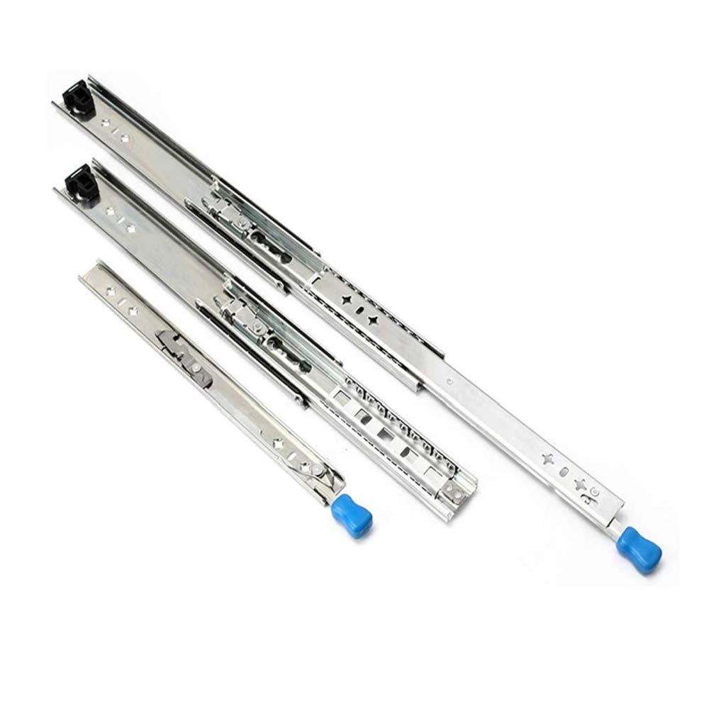 Guide per Cassetti per Impieghi Gravosi Bloccaggio A Due Vie più Sicure per Evitare Cadute Peso del Cuscinetto 120 kg,Silver-450mm