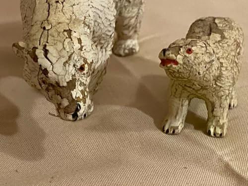 Amazon.co.jp: アンティークエラストリン動物園ポーラーベアとカブ