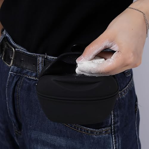 Miniatura 4 de Bolsa de tiza para escalada en roca y bouldering, cierre magnético y clip, bolsa de malla para escaladores, levantamiento de pesas y gimnasia, cubo